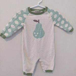 Silkberry Baby one piece pear outfit